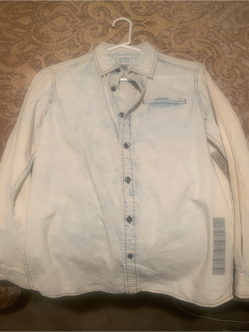 Canyon River Blues White and Light Blue Denim Shirt Jacket